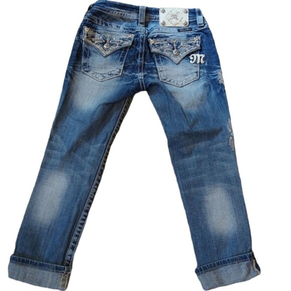 Miss Me Aztec Crop Jeans - Picture 5 of 12